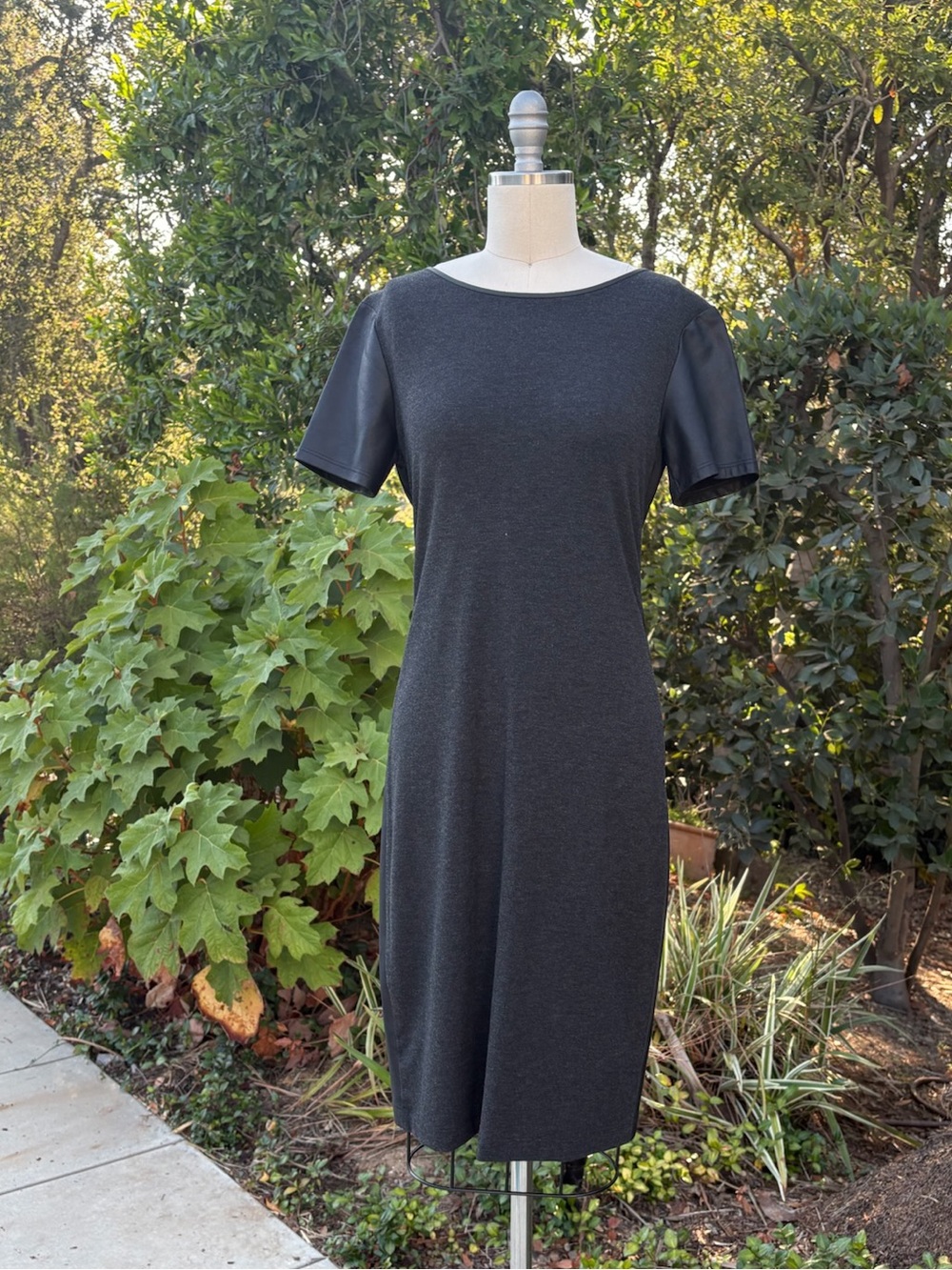 Theory mixed media midi pencil dress - Size 6